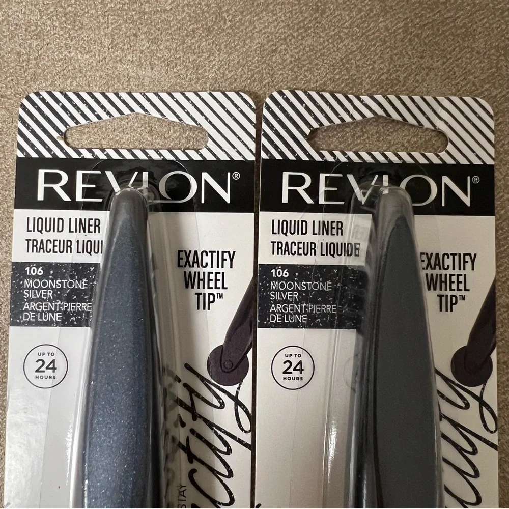 Lot of (2) Revlon Colorstay Exactify Liquid Liner, Moonstone Silver